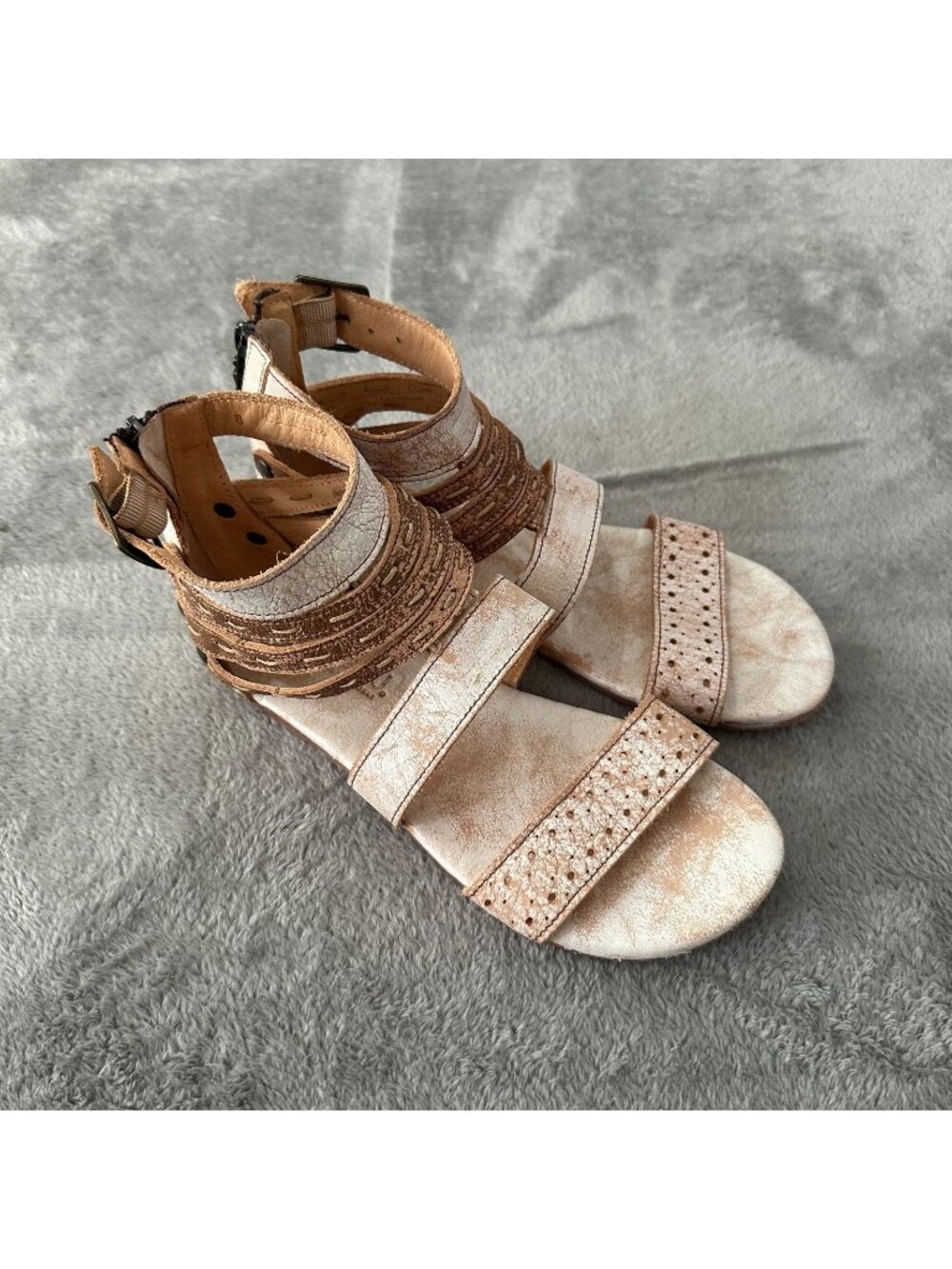 Bed Stu Artemis Gladiator Leather Sandals Shoes Women's size 8